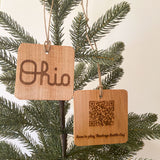 Ohio State Scan and Play Musical Wood Ornament - Variety of  Song Favorites