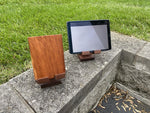 Adjustable Crafted Wood Electronic Tablet Stand - Choice Cherry or Walnut - Celebrate Local, Shop The Best of Ohio