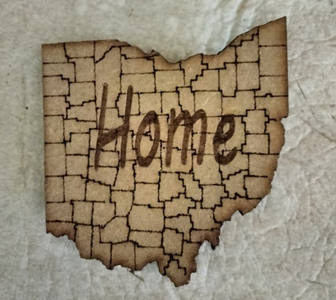 Ohio Home with Counties  Magnet