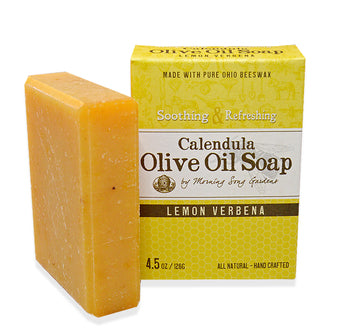 Calendula Olive Oil Soap - Lemon Verbena (4.5 oz.) - Celebrate Local, Shop The Best of Ohio