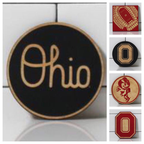 Ohio State Themed Coasters Set of 4 - Celebrate Local, Shop The Best of Ohio