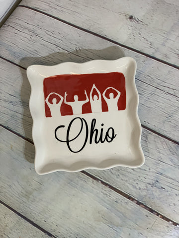 Ohio Fans Small Sassy Ceramic Plate