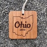 Ohio 1803 Wood Ornament