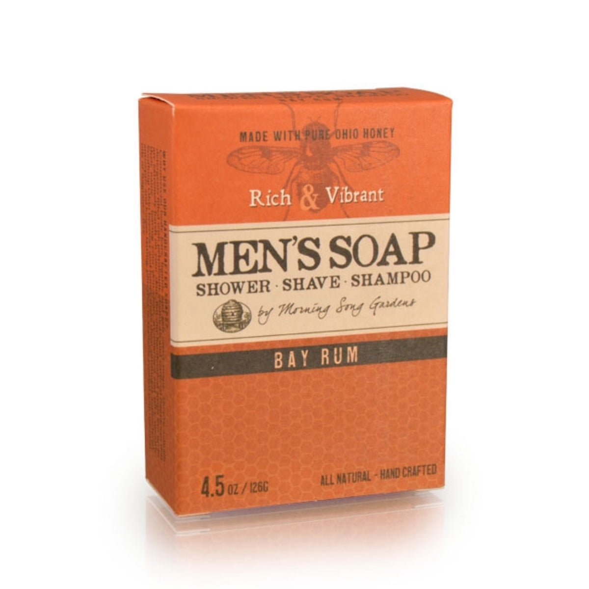 Bay Rum Scented Cold Process Soap for Men With Shea Butter, 4 Oz / 113 G  Bar 