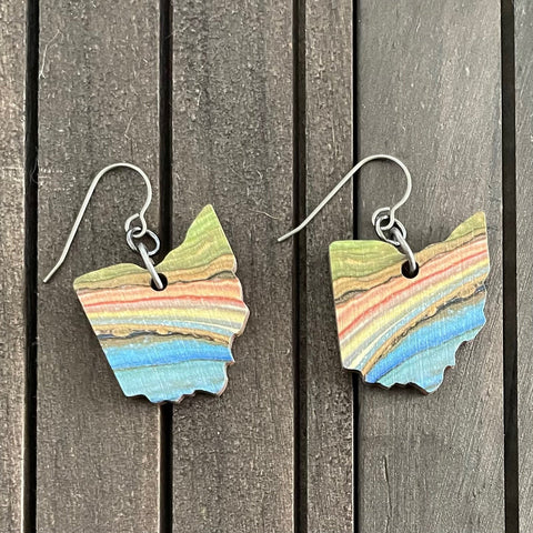 OHIO Shaped Earrings