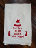 Holiday Themed Tea Towel