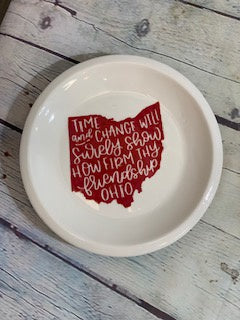 How Firm Thy Friendship Medium Ceramic Round Plate