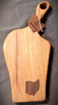 Wood Cheese Board Ohio Shape Inlay