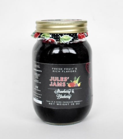 Strawberry Blueberry Jam 16 oz