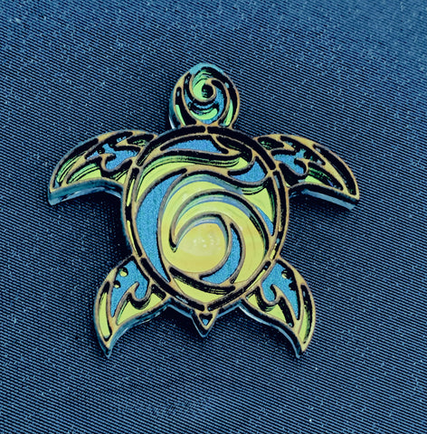 3D Acrylic Wood Turtle Magnet