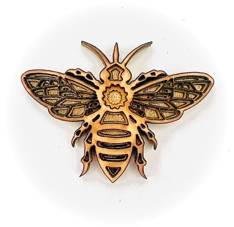 3D Multilayer Wooden Honey Bee Magnet