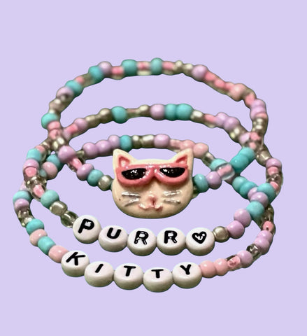 Perrfect Kitty Trio Children Bracelet Set