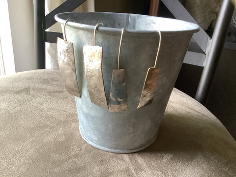 Hand Hammered Bar Earrings