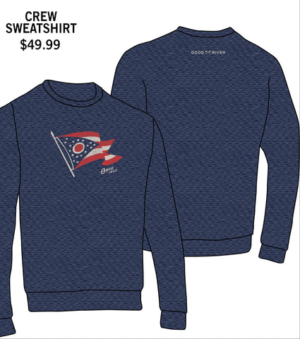 Ohio Flag Crew Sweatshirt