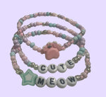 Kitty Paws Trio Childrens Bracelet Set