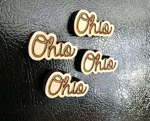 Script Ohio Wood Magnet - Celebrate Local, Shop The Best of Ohio