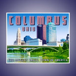 Columbus Skyline Print 8 x 10
