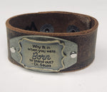 Why Fit In Inspiration Leather Bracelet  1.25in