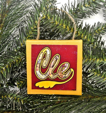 Cleveland Cavs Mini Canvas Ornament - Celebrate Local, Shop The Best of Ohio