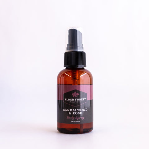 Sandalwood and Rose Herbal Body Spray