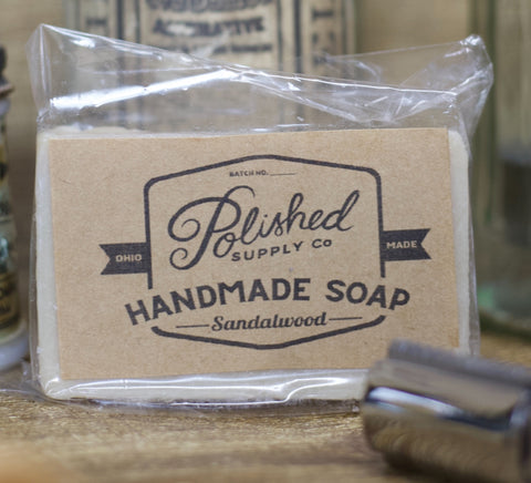 Sandalwood Scent Cold Pressed Bar Soap