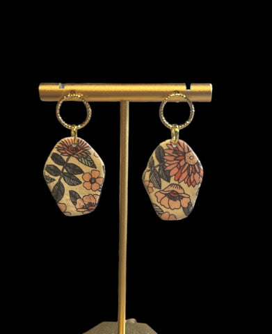 Fall Flowers Dangle Earrings
