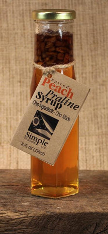 Spiced Peach Praline Syrup (8oz) - Celebrate Local, Shop The Best of Ohio