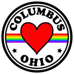 Columbus Love Rainbow Sticker 3 x 3