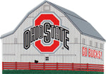 Ohio State Logo Buckeye Barn Wood Shelf Sitter - Celebrate Local, Shop The Best of Ohio