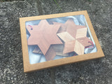 Star Shaped Wood Ornament Gift Box  - Set of 5 (Variations of Colors) - Celebrate Local, Shop The Best of Ohio
