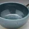 Smokey Blue Hand Thrown Ceramic Soup Bowl