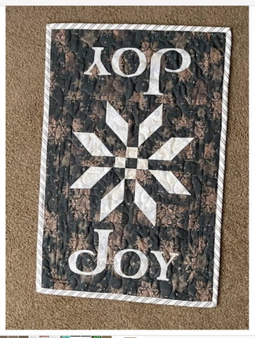 JOY Snowflake  Table Topper 24x16
