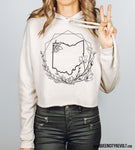 Ohio Floral Cropped Hoodie