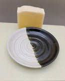 Bold Contrast Hand Thrown Ceramic Soap Dish