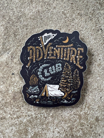 Ohio Adventure Club Campfire Sticker 3.5 x 4