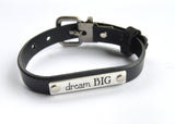 Leather Bracelet with Inspiration Tag - Celebrate Local, Shop The Best of Ohio