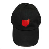 Solid Red Ohio Dad Hat Black - Celebrate Local, Shop The Best of Ohio