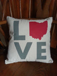 Ohio Love Pillow - Celebrate Local, Shop The Best of Ohio