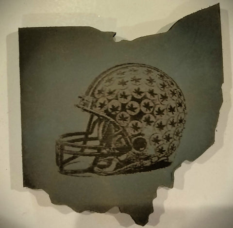 Buckeye Helmet Engraved Plaque