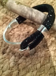 Black Gecko Print Suede Hook Bracelet - Celebrate Local, Shop The Best of Ohio