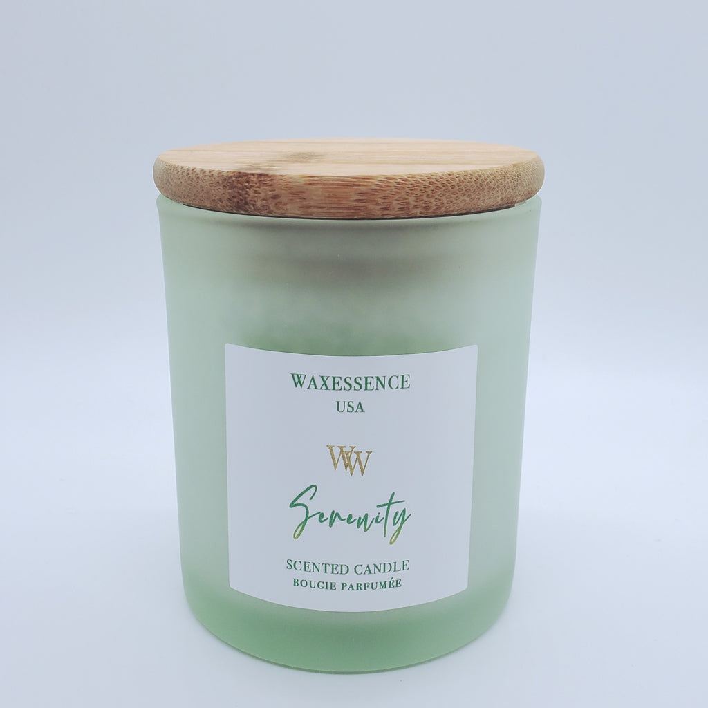 Coconut and Lime Serenity Home Candle Soy Wax Sea Mineral Frosted Vess –  Celebrate Local, Shop The Best of Ohio