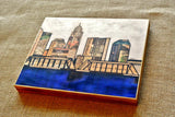 Columbus Skyline Barn Wood Panel