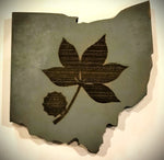 Buckeye Leaf Engraved Plaque