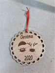 Christmas 2020 Wood Ornament