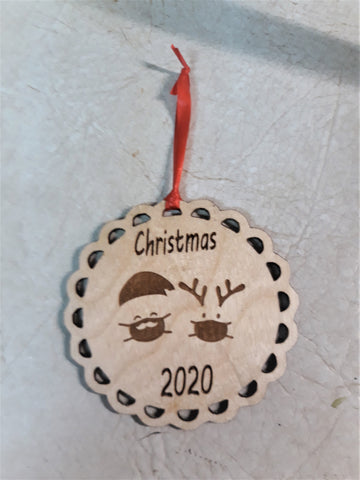 Christmas 2020 Wood Ornament