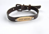 Leather Bracelet with Inspiration Tag - Celebrate Local, Shop The Best of Ohio