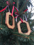 Block O Carved Cherry Wood Ornament - Officially Licensed by The Ohio State University - Celebrate Local, Shop The Best of Ohio