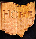 Ohio Shape Home Wood Wall Art