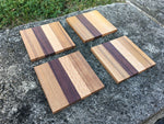 Striped Design Wood Coasters - Set of 4 - Celebrate Local, Shop The Best of Ohio