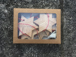 Star Shaped Wood Ornament Gift Box  - Set of 5 (Variations of Colors) - Celebrate Local, Shop The Best of Ohio